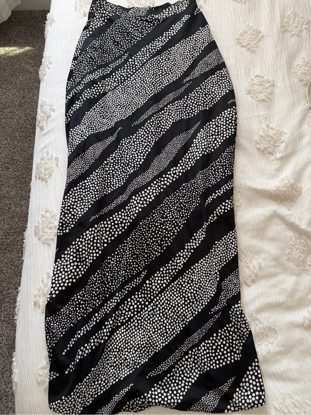 Black & White Printed Maxi Skirt - Women